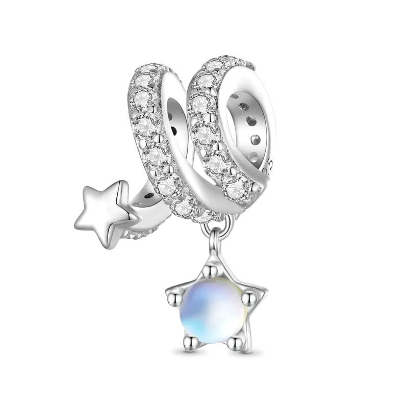 Charm Estrella Meteoro Piedra Lunar