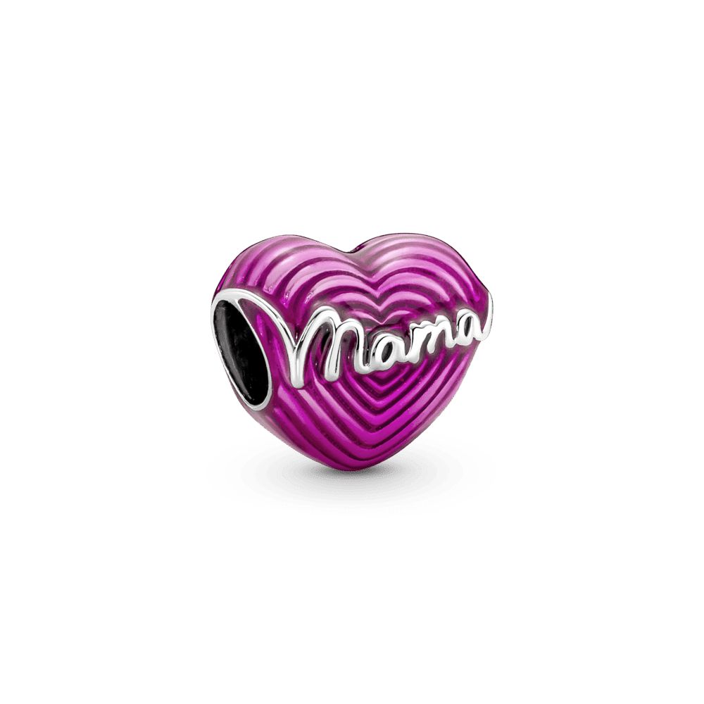 Charm Corazón Amor De Mamá Radiante Rosa