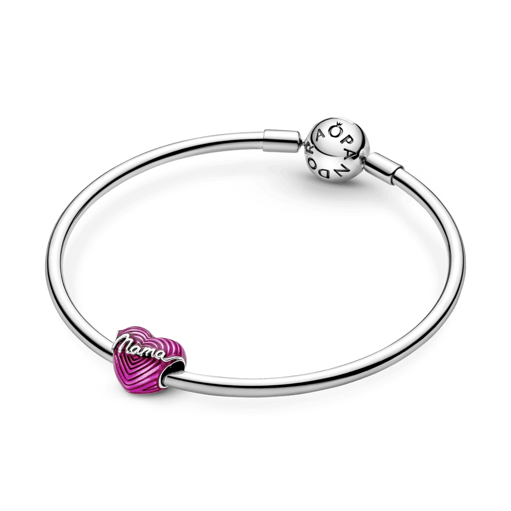 Charm Corazón Amor De Mamá Radiante Rosa