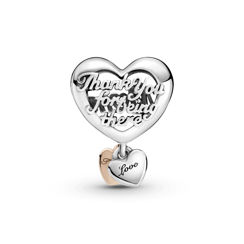 Charm Corazón Gracias Mamá Dos Tonos
