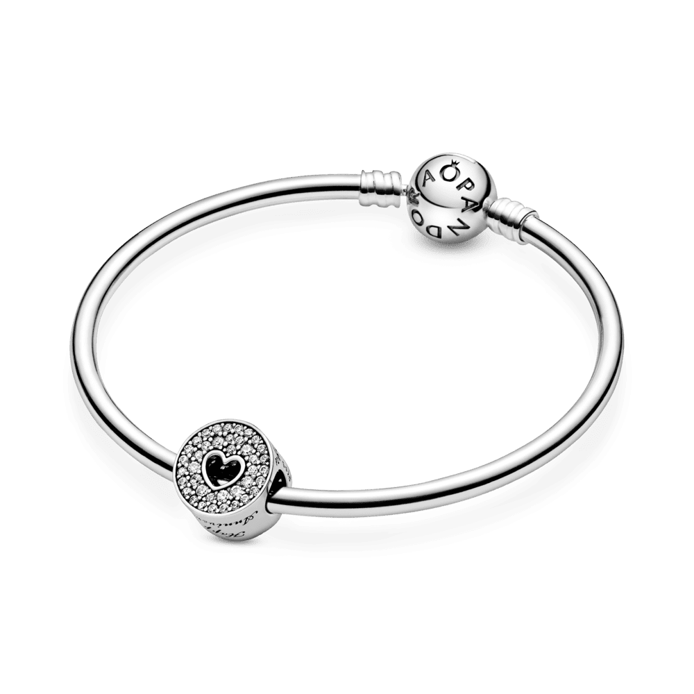 Charm de Aniversario corazón y pavé