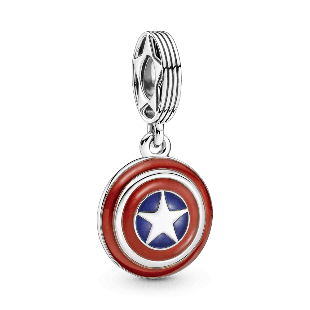 Charm Colgante Escudo Del Capitán América De The Avengers De Marvel
