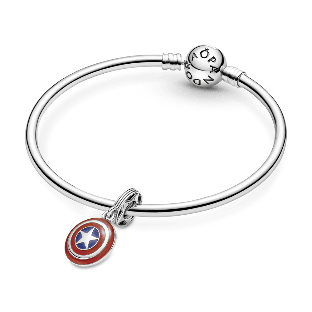 Charm Colgante Escudo Del Capitán América De The Avengers De Marvel