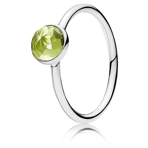 Anillo en Plata Gota de Agosto Perldoto.