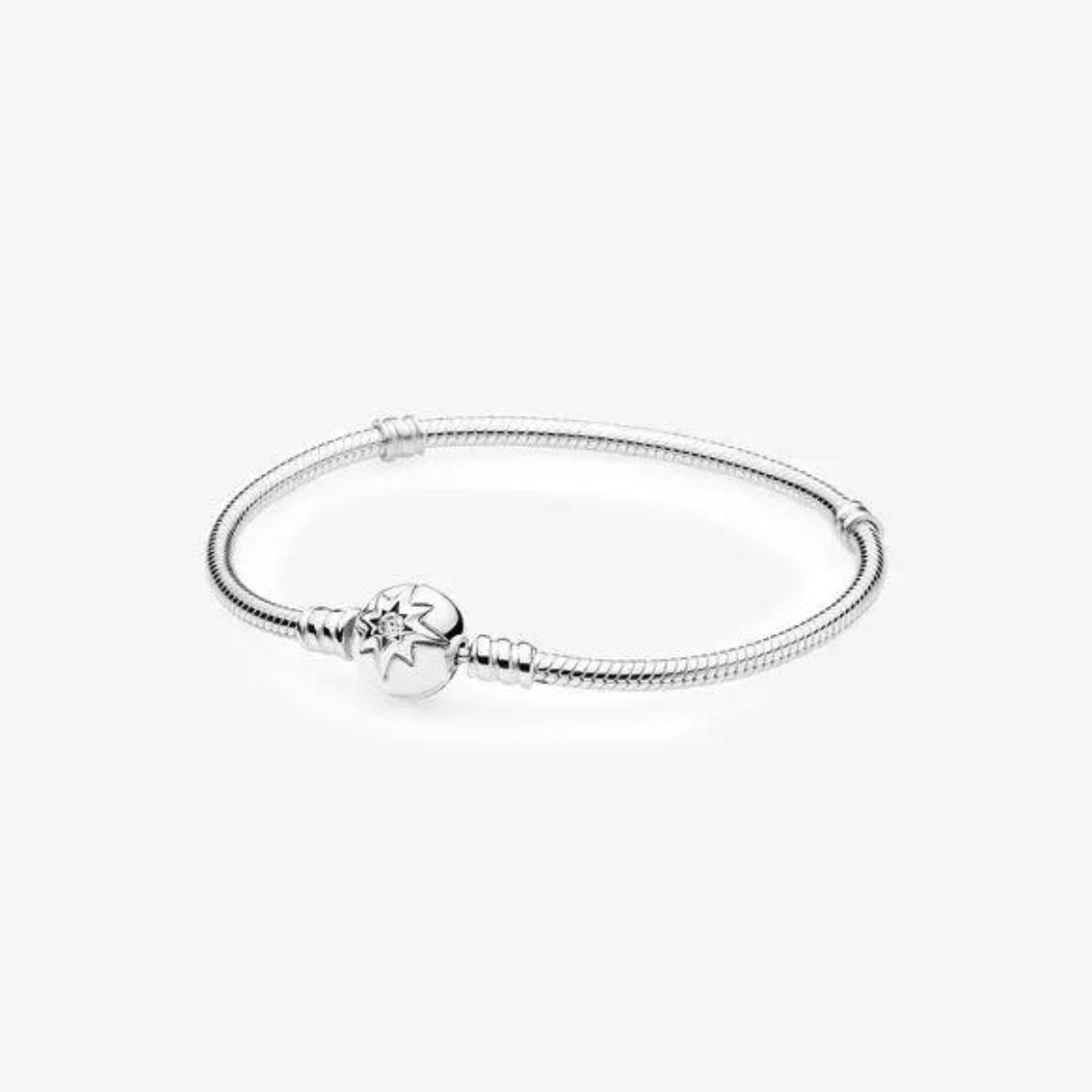 Pulsera en Plata con cierre redondo Cielo estrellado