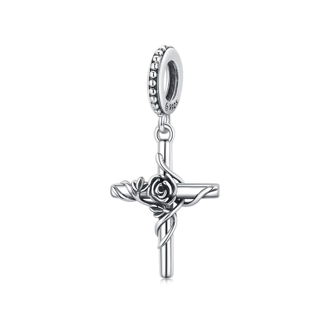 Charm colgante de Cruz Rosa Gnoce