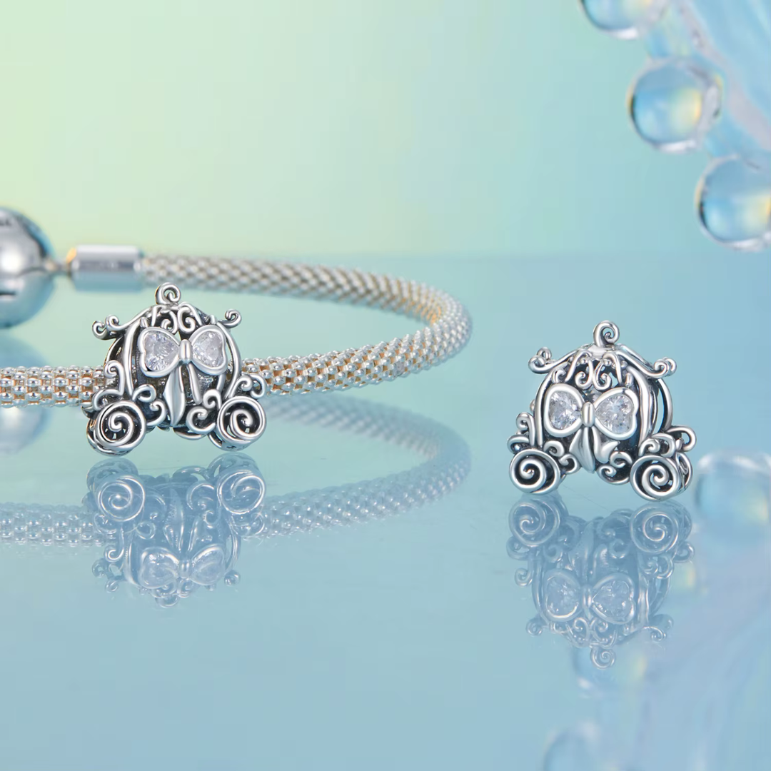 Charm de plata Carruaje de calabaza