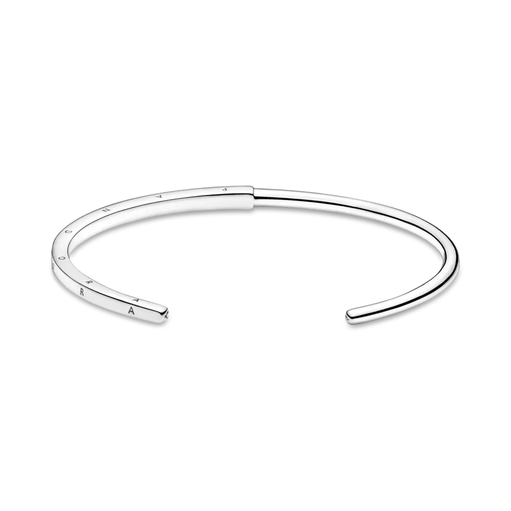 Pulsera Rígida Pandora Signature I-D Abierta