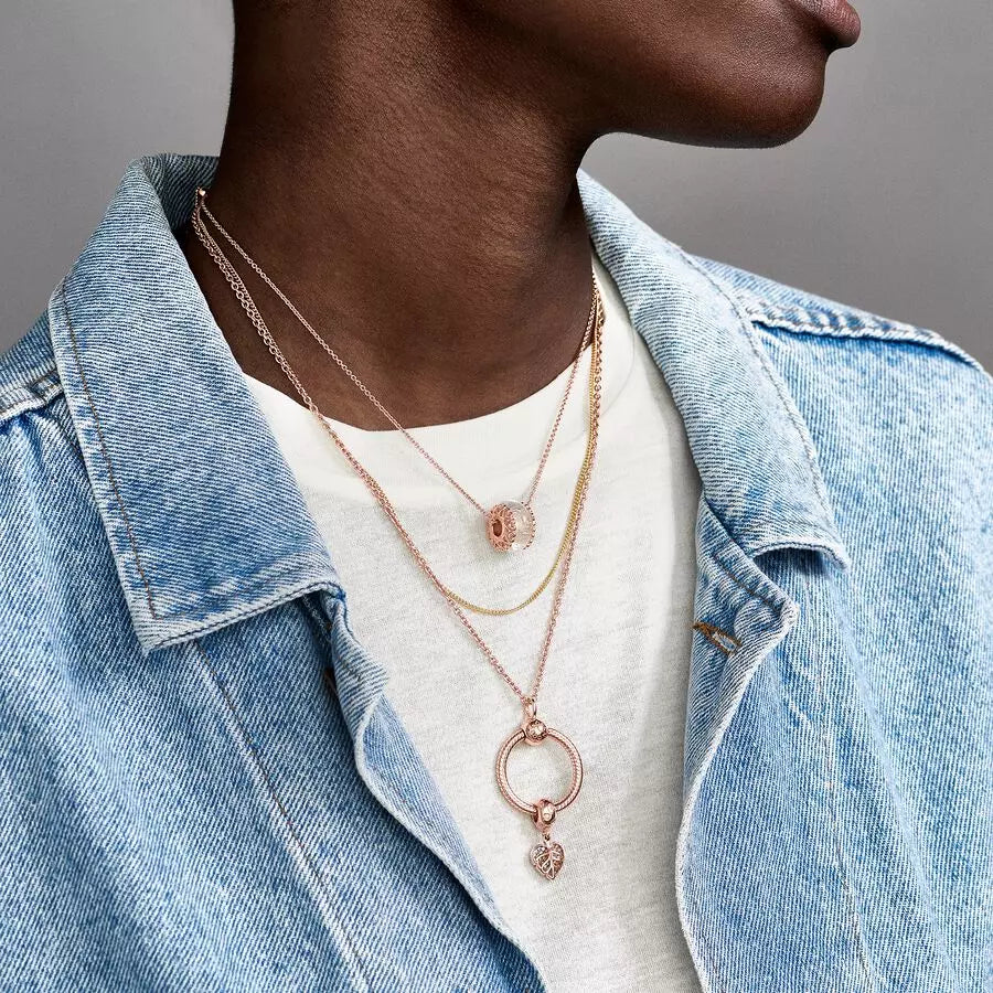 Cadena Clásica Recubrimiento en Oro Rosa de 14k