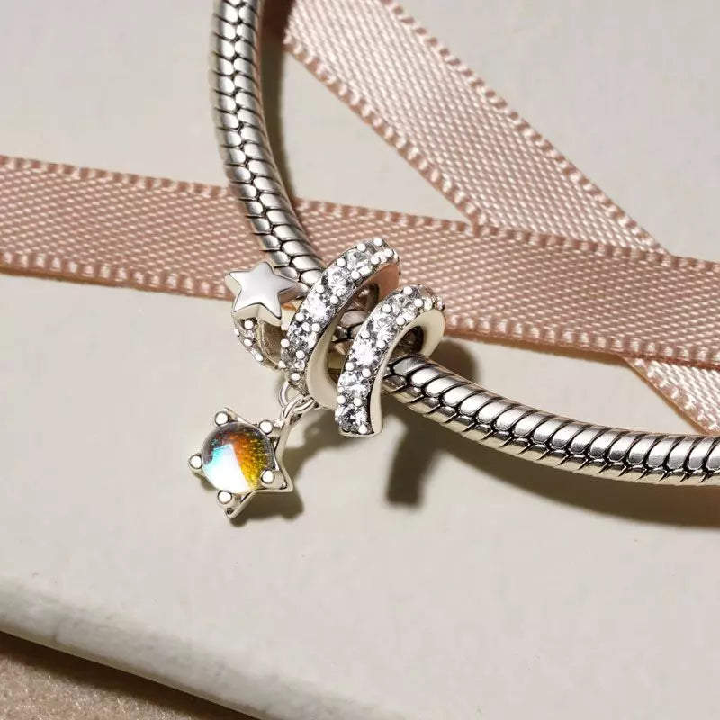 Charm Estrella Meteoro Piedra Lunar