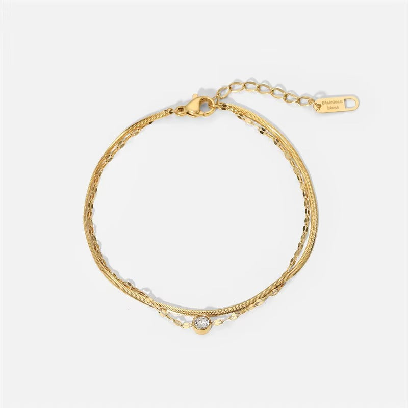 Pulsera Serpiente con Cristal