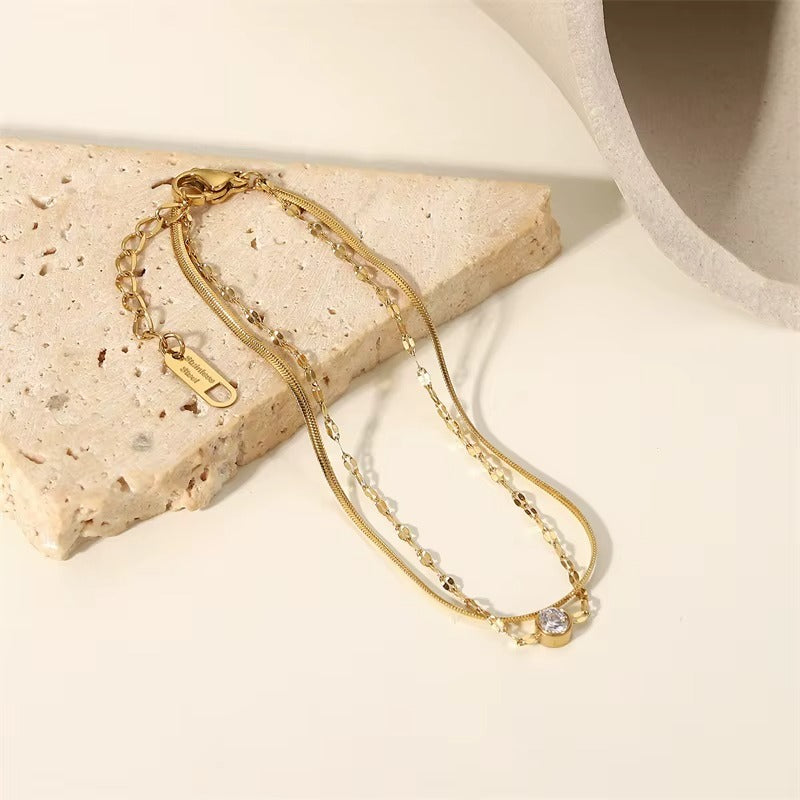 Pulsera Serpiente con Cristal