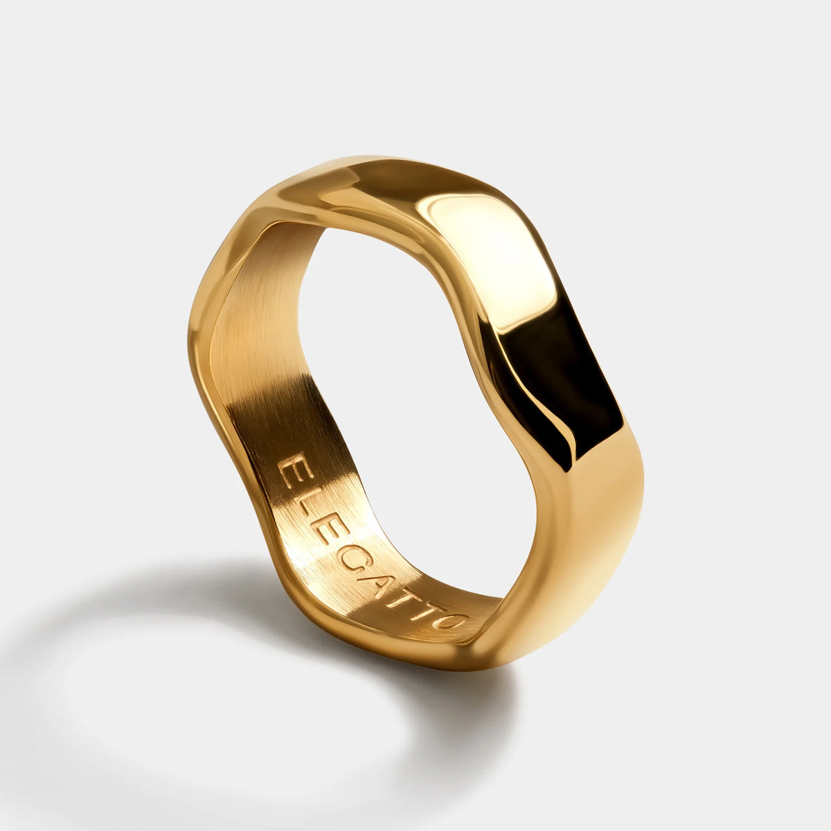 Anillo ELEGATTO La Onda Plateado