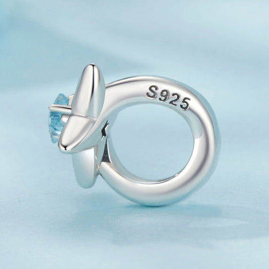 Charm de plata Avión pequeño