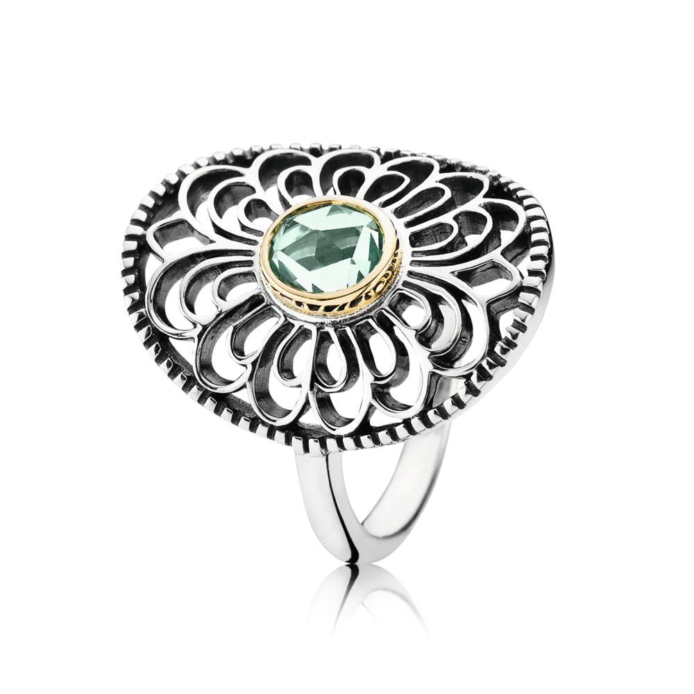 Anillo en Plata y Oro 14K Clasic Seduccion