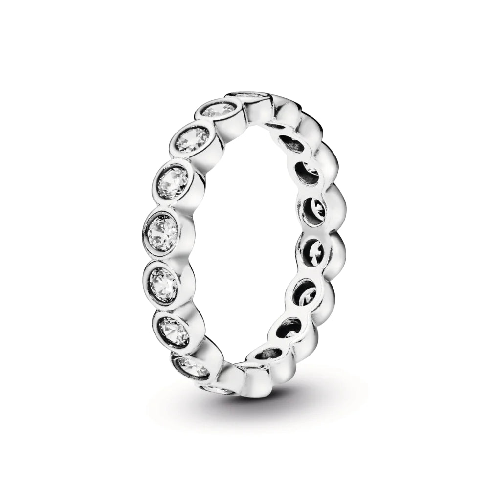 Anillo en plata Brillante Seducción con circonia cúbica clara
