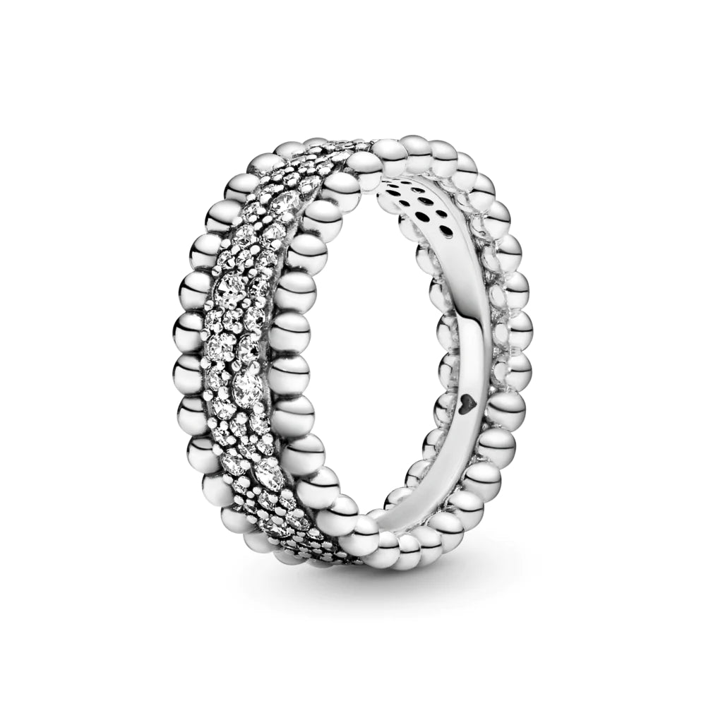 Anillo en Plata con Pave Circonia Cubica