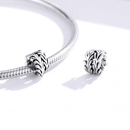 Charm de plata Seaweed