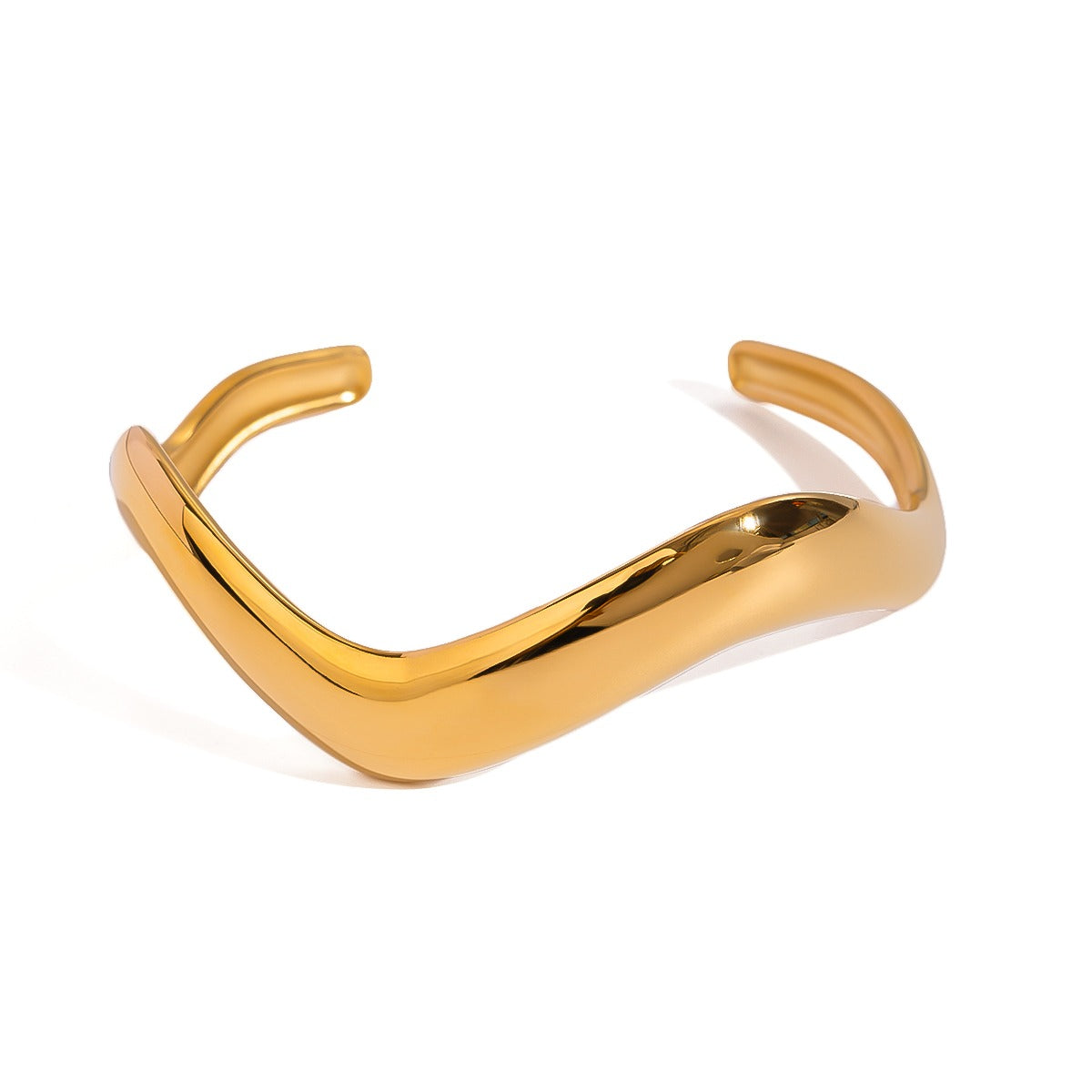 Pulsera Cuff Ondulada
