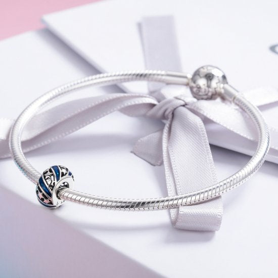 Charm de plata Estrella brillante del río