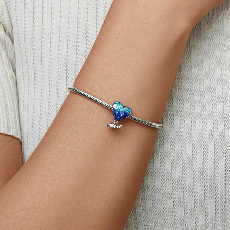 Charm Gnoce De Viaje Tierra Azul Con Avión