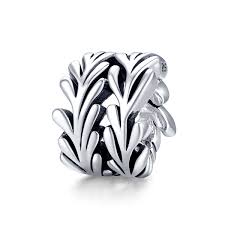 Charm de plata Seaweed