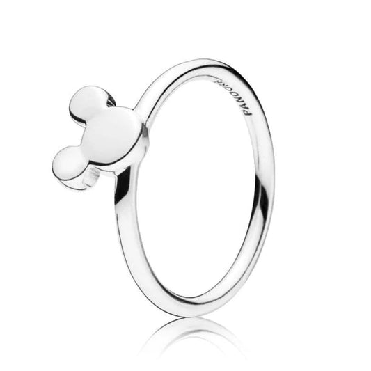 Anlllo en Plata Disney Silueta de Mickey