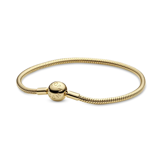 Brazalete Cadena de Serpiente Pandora Moments con Recubrimiento en Oro de 14K