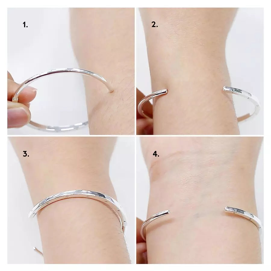 Pulsera Rígida Pandora Signature I-D Abierta