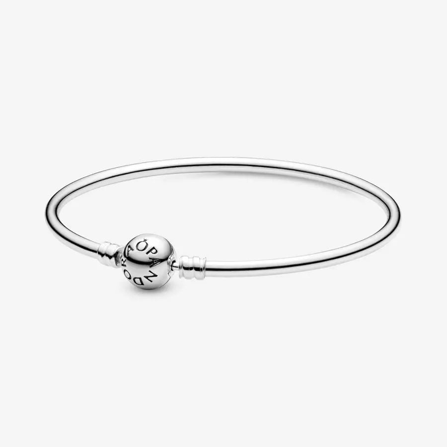 Pulsera Pandora rígida en plata de ley