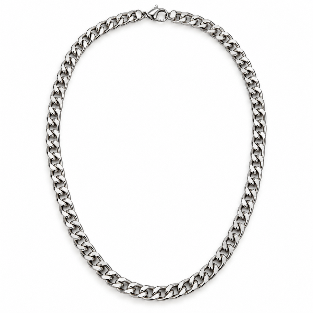 Collar de Eslabones Entrelazados de Acero Inoxidable