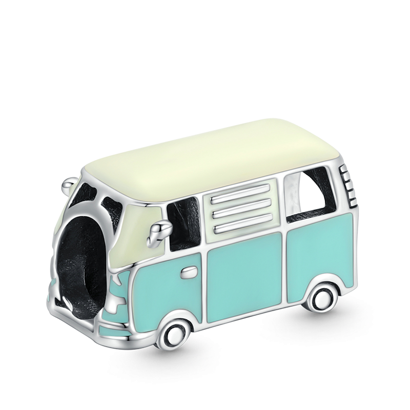 Charm Gnoce Mini Bus Azul Claro