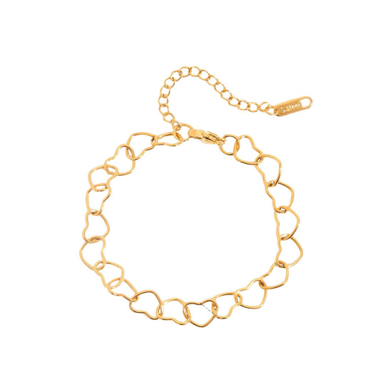 Pulsera Corazones Entrelazados