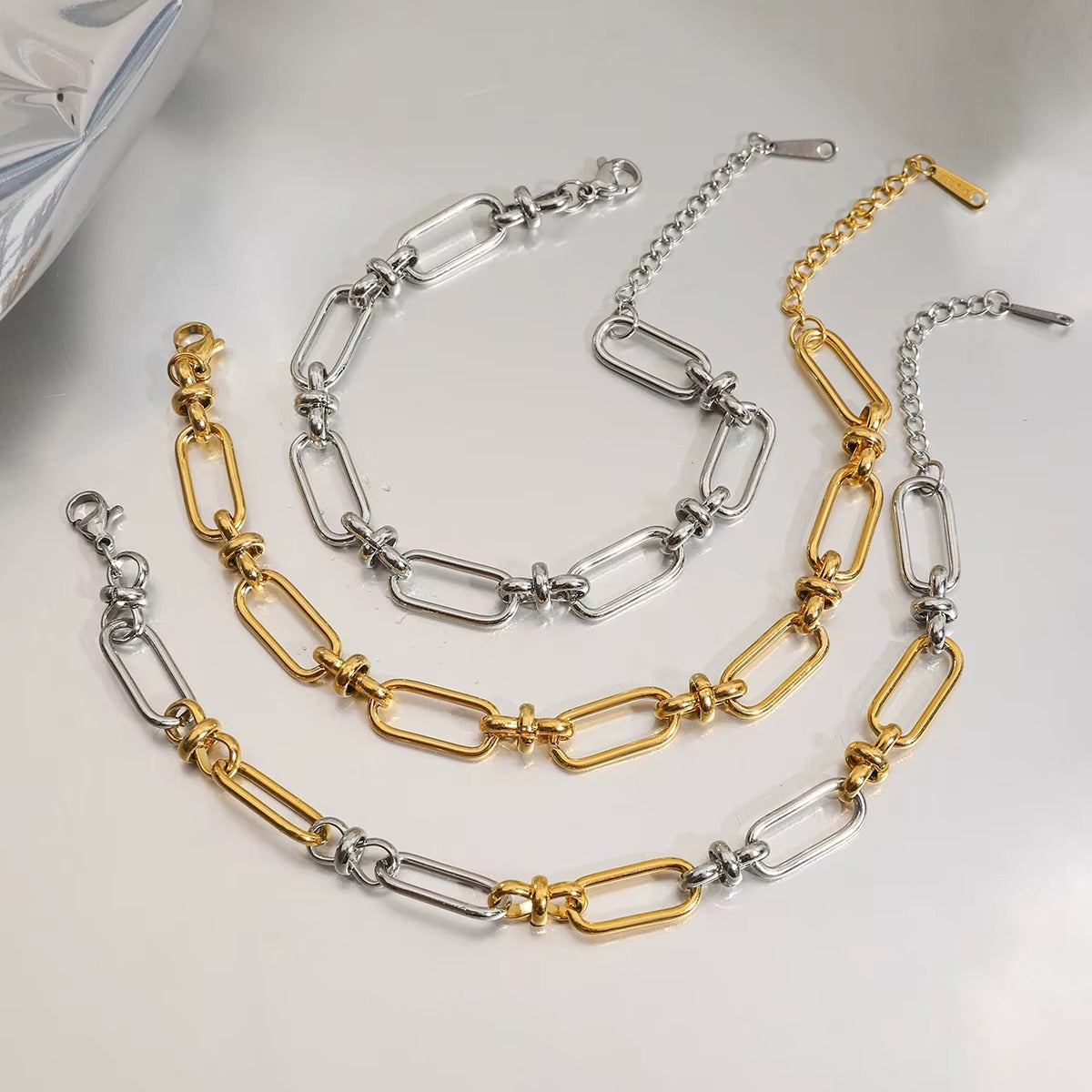 Pulsera Chain Knot Oversize