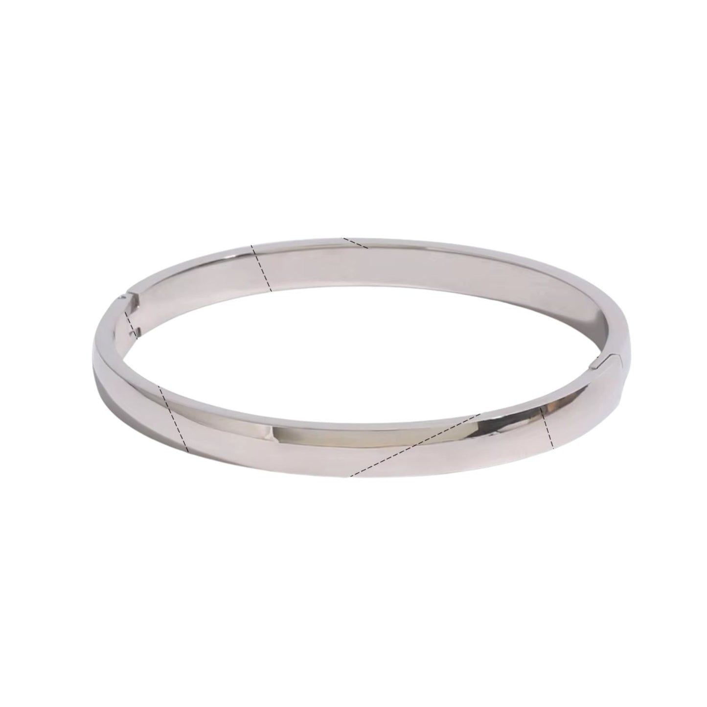 Pulsera Bangle Pulida Plata