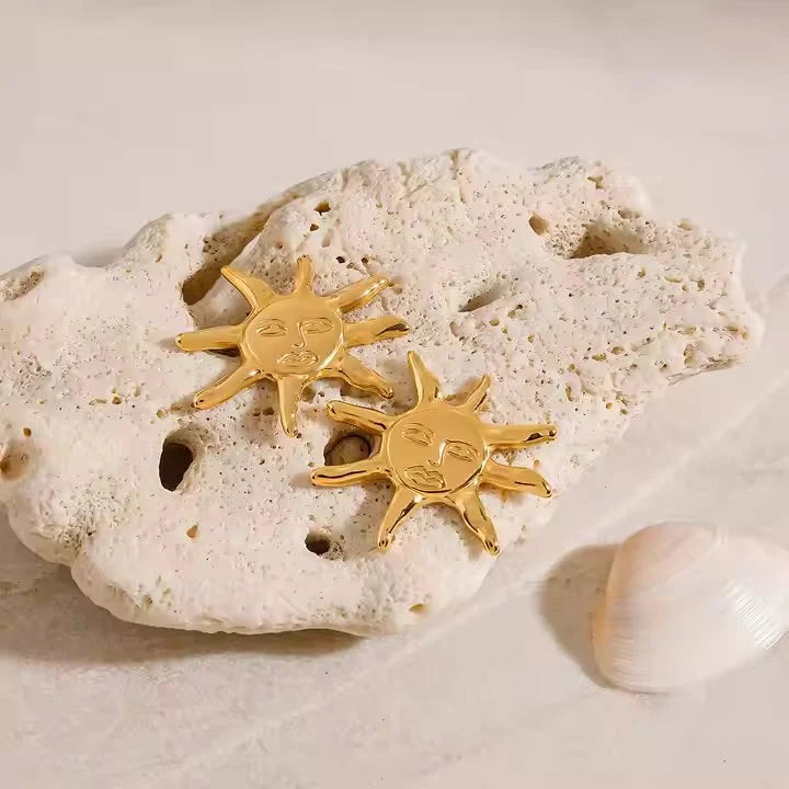 Aretes Sol Sonriente