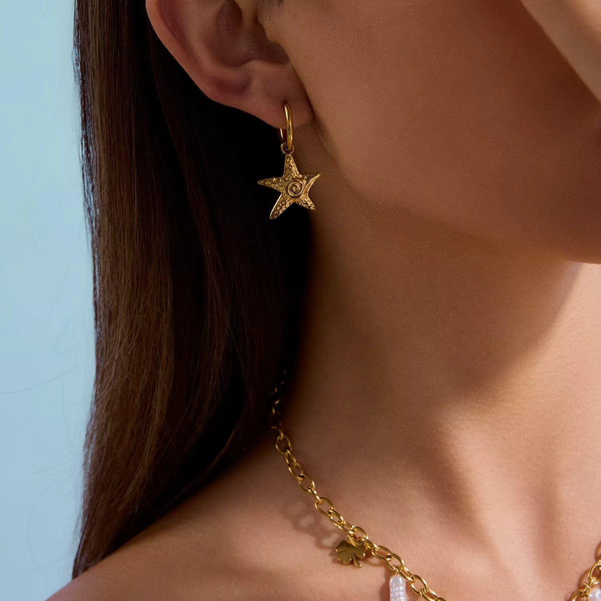 Aretes Huggie Oceánicos