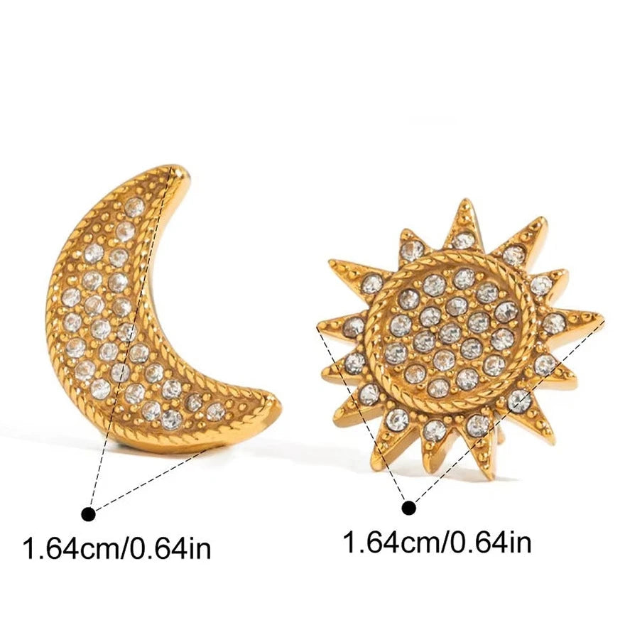 Aretes Sol y Luna