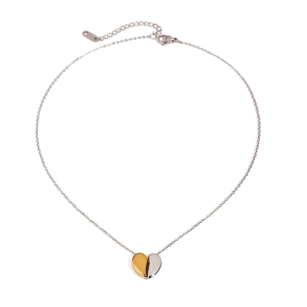 Collar Corazón Bicolor