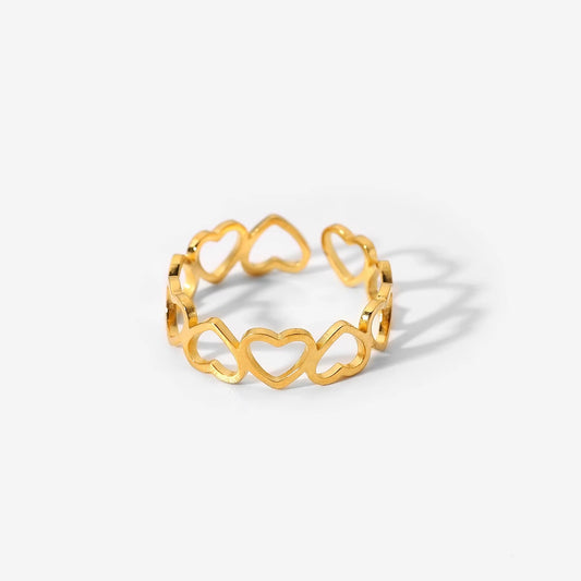 Anillo Corazones Entrelazados