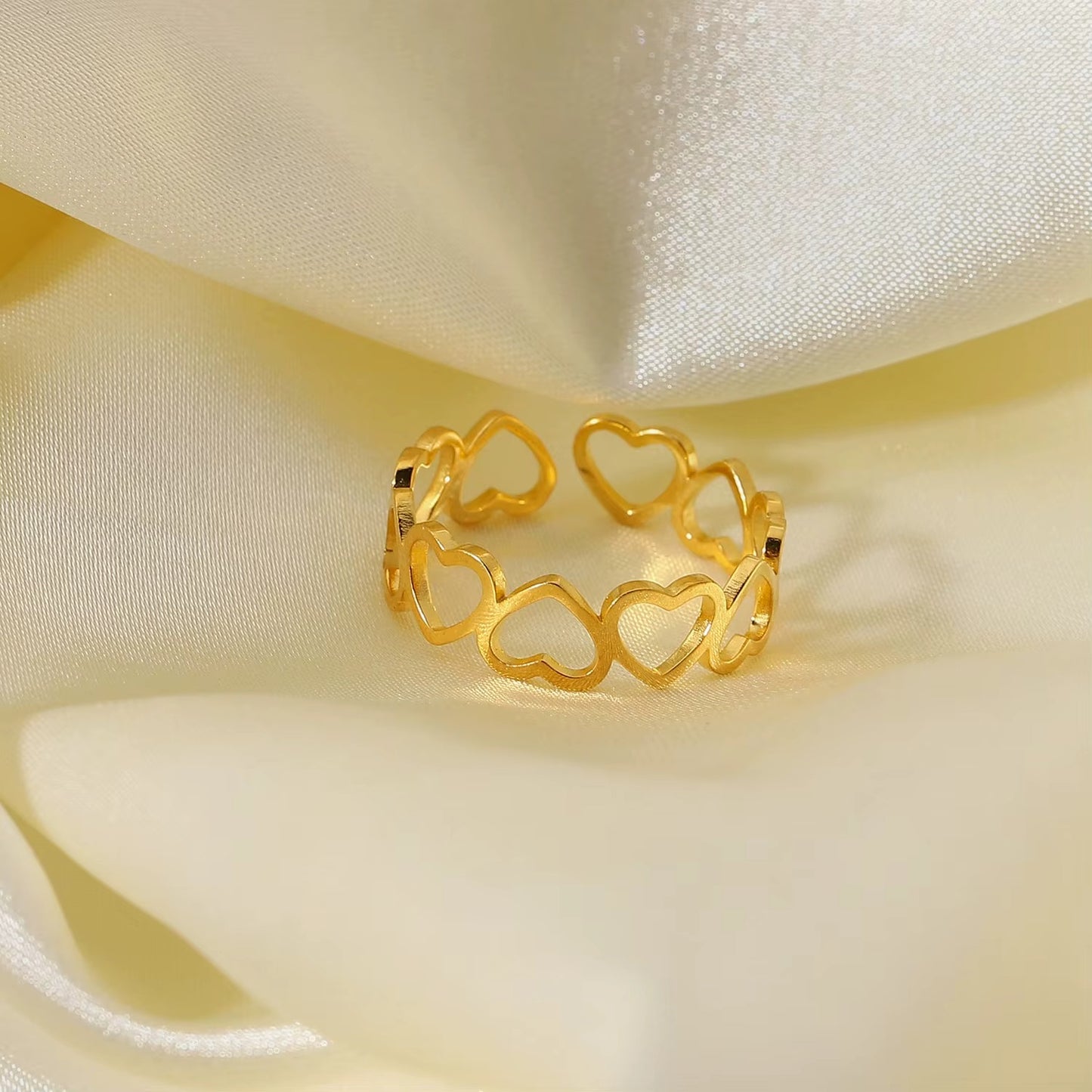 Anillo Corazones Entrelazados