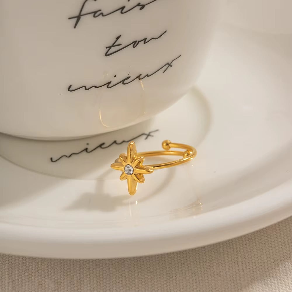 Anillo Estrella Radiante