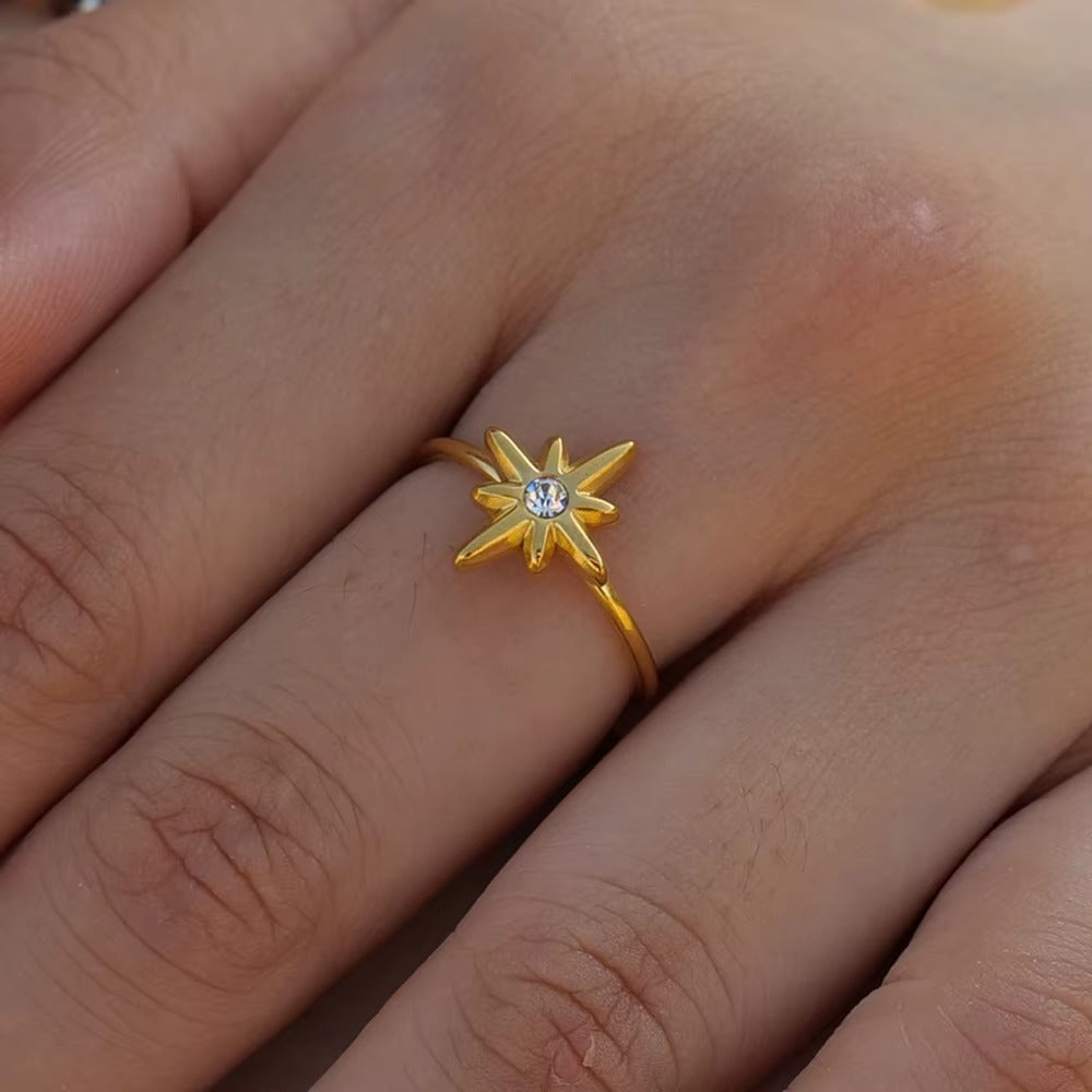 Anillo Estrella Radiante