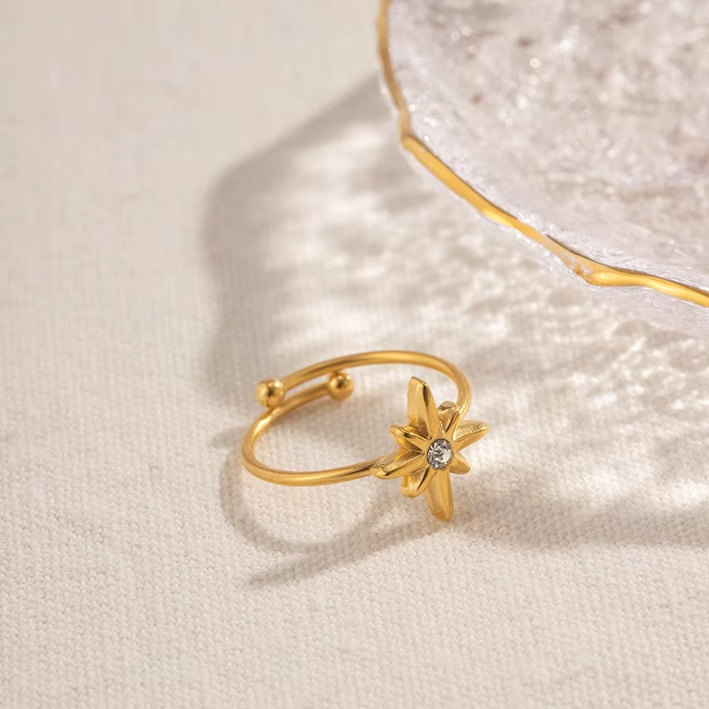Anillo Estrella Radiante