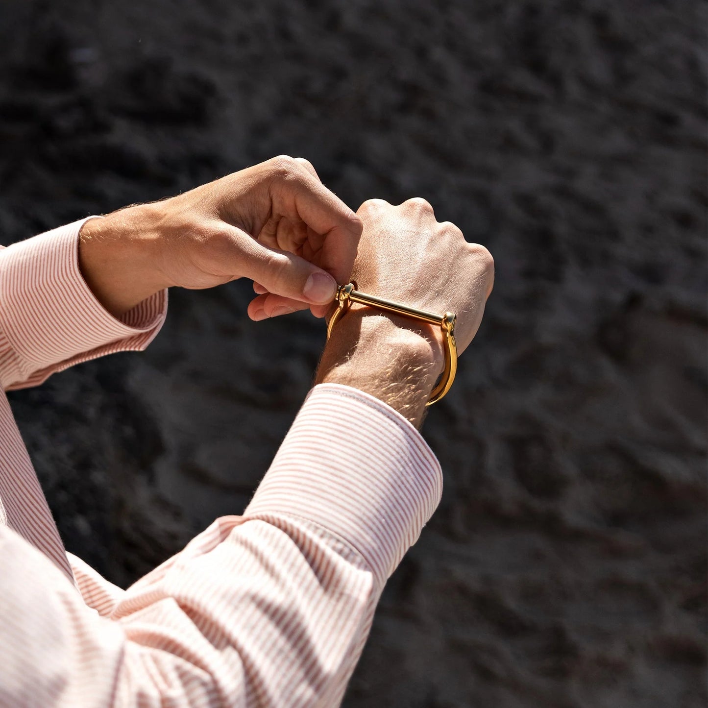 Pulsera Elegatto Grillete Dorado