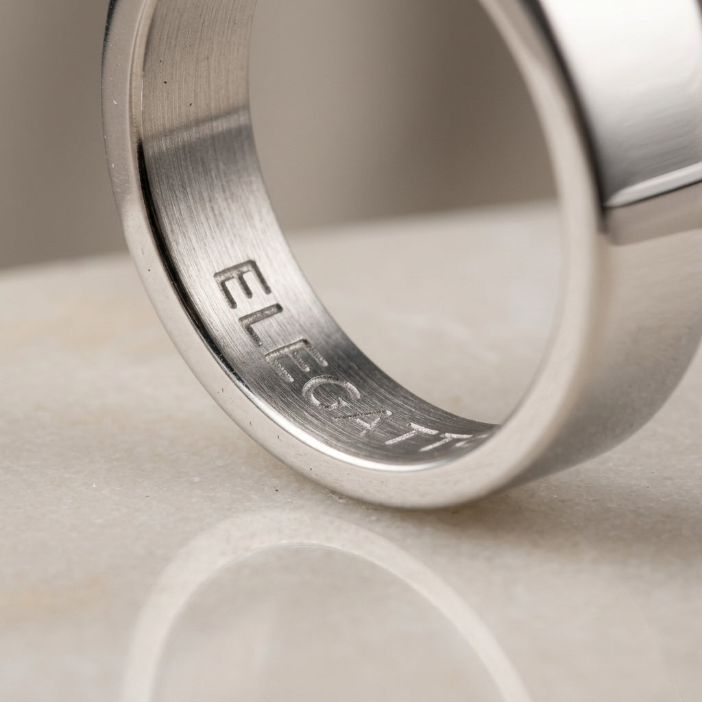 Anillo ELEGATTO Silver Signet Plateado