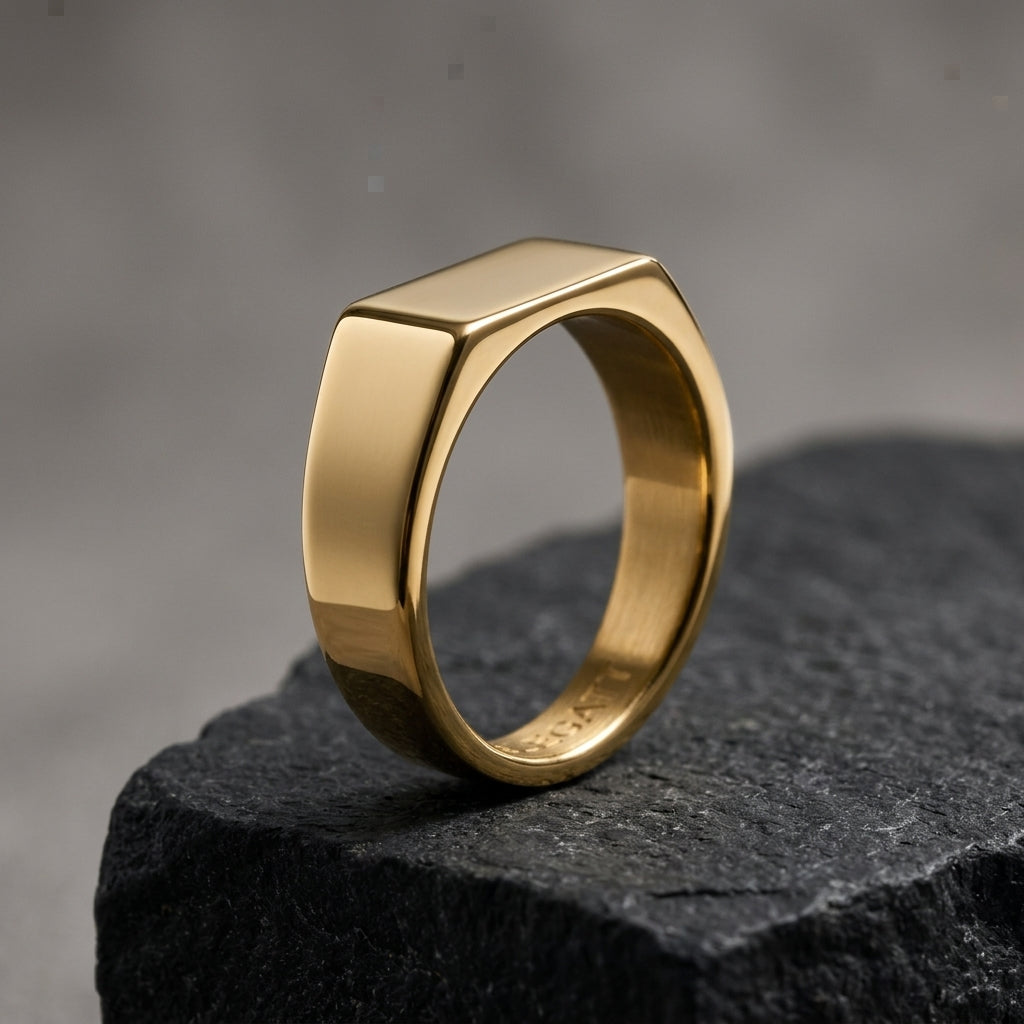 Anillo ELEGATTO Gold Signet