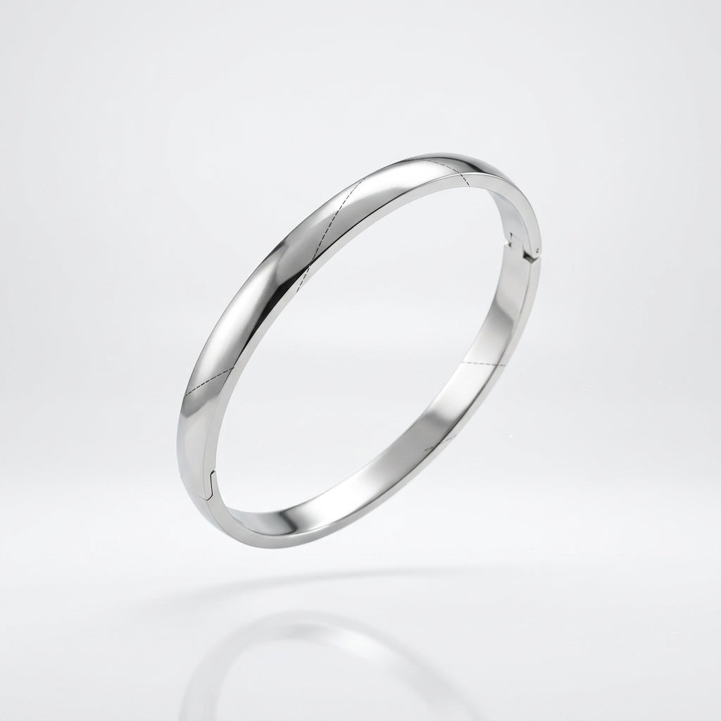 Pulsera Bangle Pulida Plata