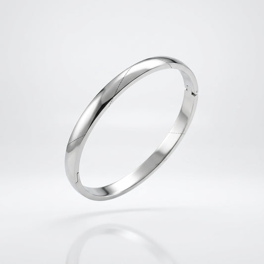 Pulsera Bangle Pulida Plata