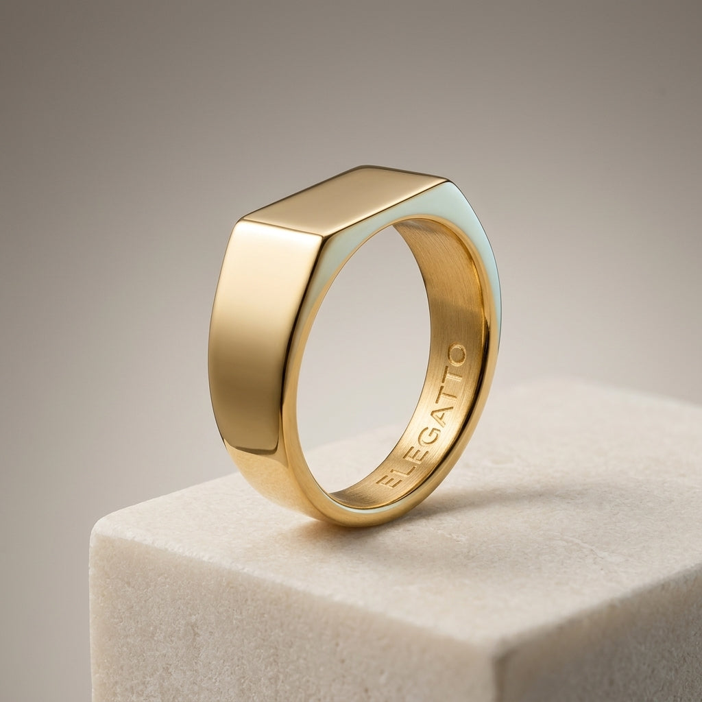 Anillo ELEGATTO Gold Signet